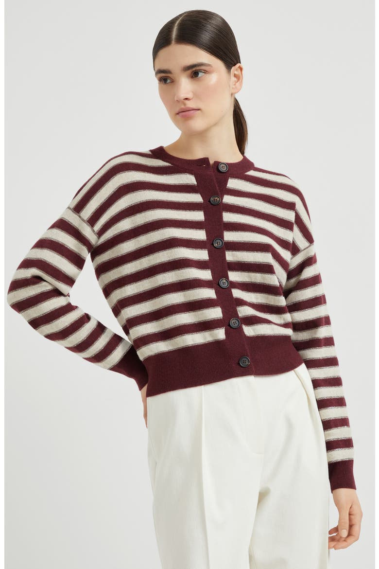 Cashmere cardigan, Alternate, color, Amaranth