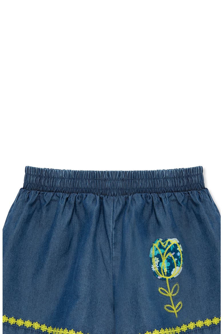 Peek Aren't You Curious Kids' Tulip Embroidered Graphic T-Shirt & Denim ...