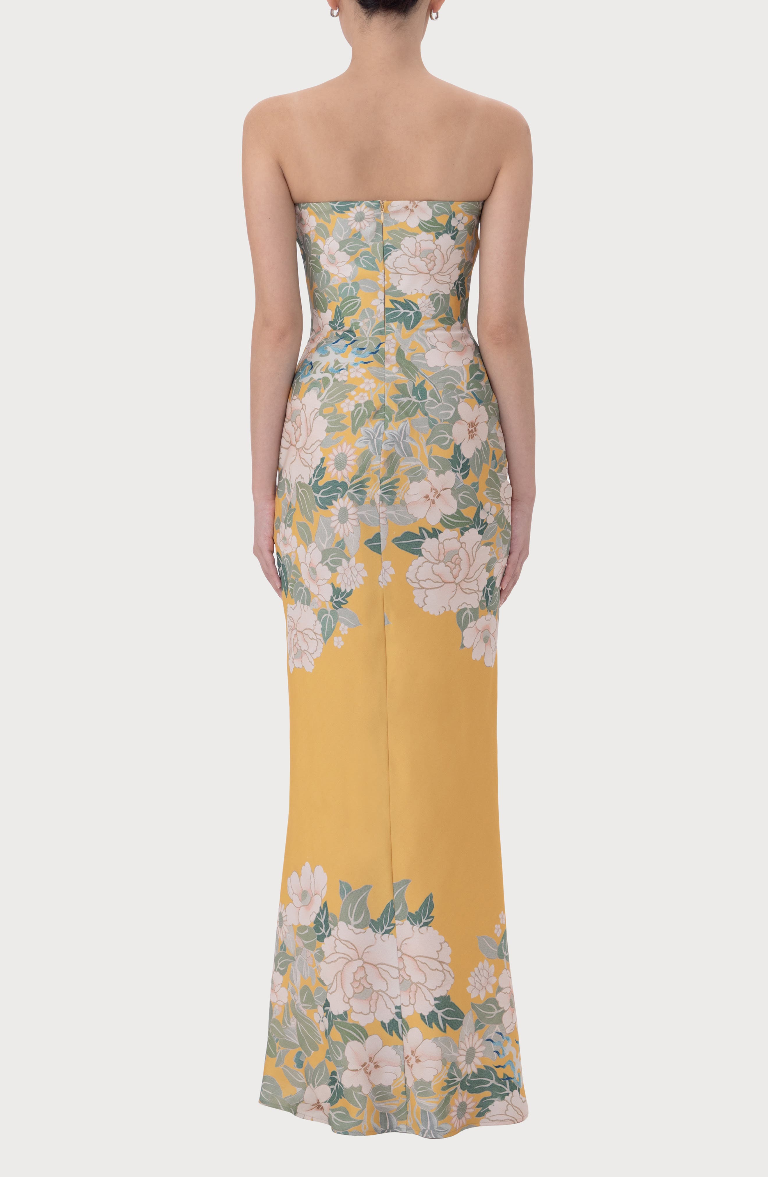 Hesper Floral Satin Gown - image 2
