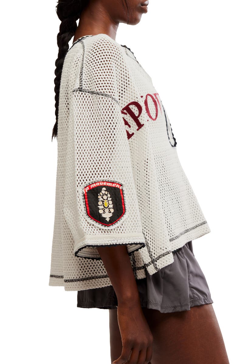 Free People FP Movement Camp Out Embroidered Open Stitch Top, Alternate, color,