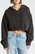 Elwood Crop Organic Cotton Zip Hoodie