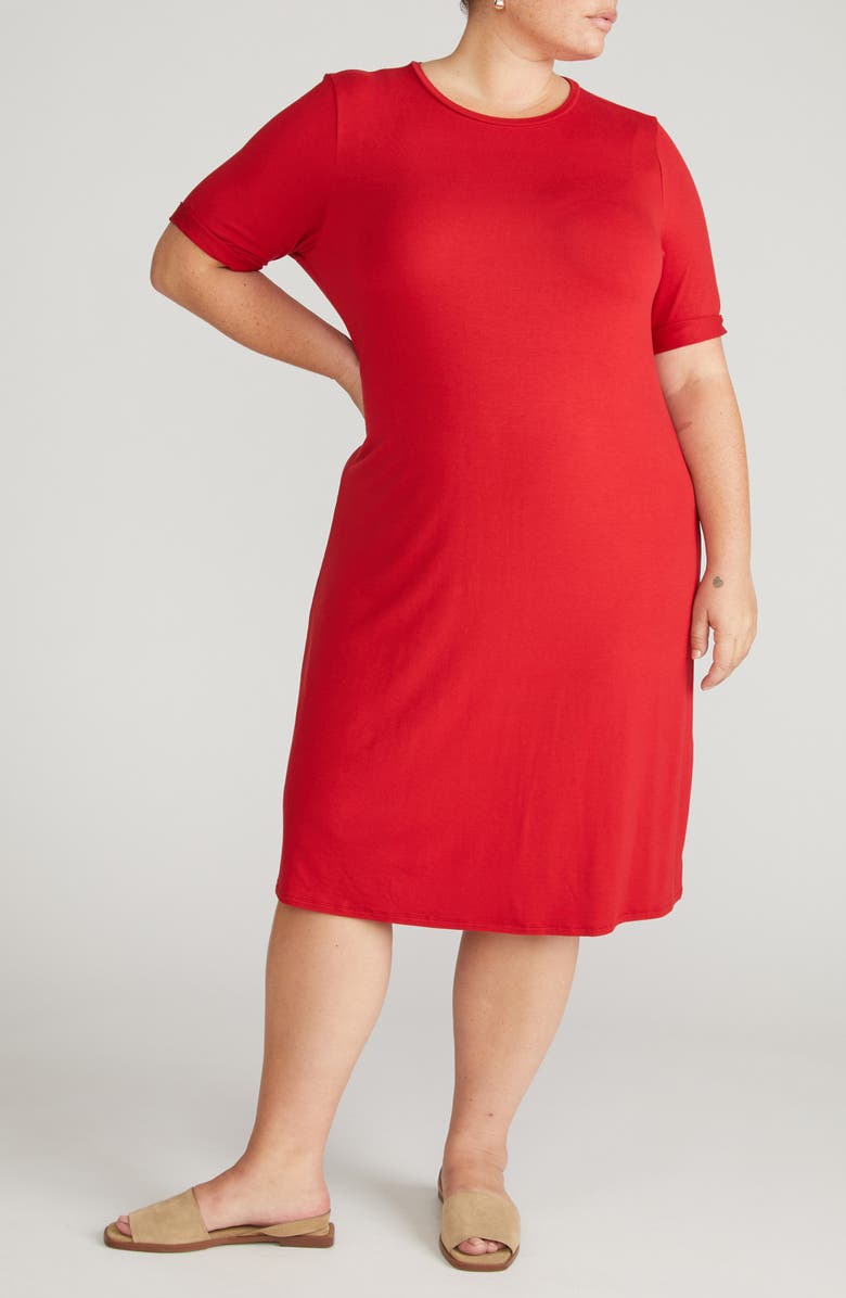 Universal Standard Lily Liquid Jersey Dress, Alternate, color, New York Red
