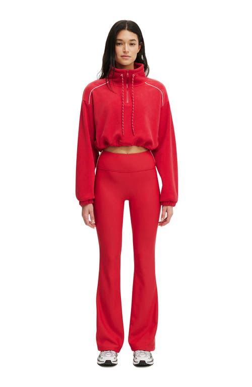 Cotton On Body Active Explorer Polar Fleece Half Zip Jumper In Red
