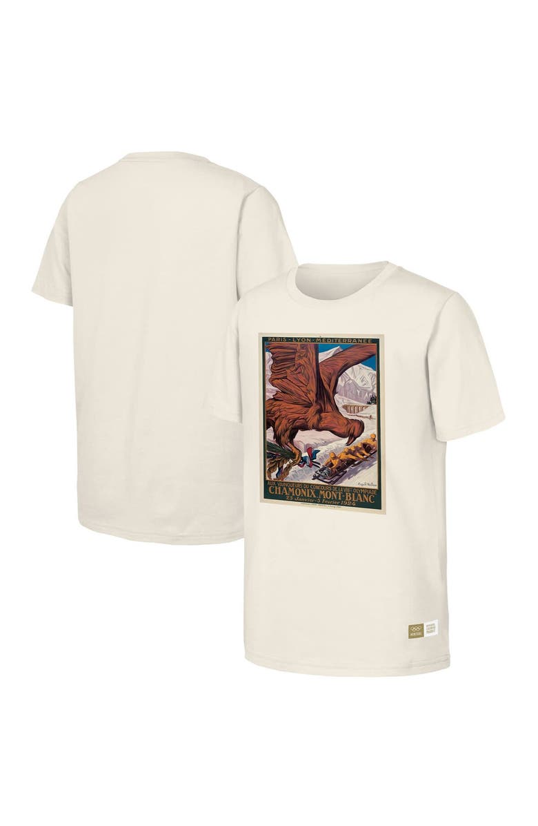 Outerstuff Men's  Natural 1924 Chamonix Games Olympic Heritage T-Shirt, Alternate, color, 