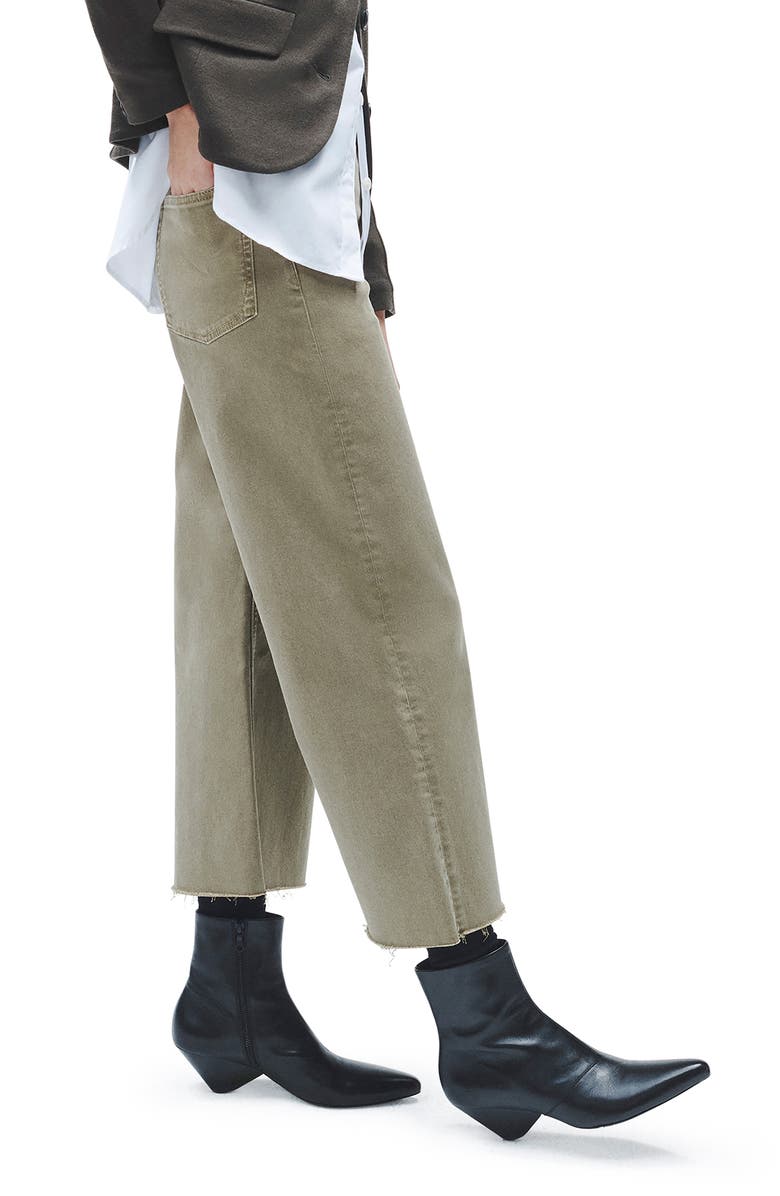 rag & bone Andi Raw Hem Crop Wide Leg Jeans, Alternate, color, 