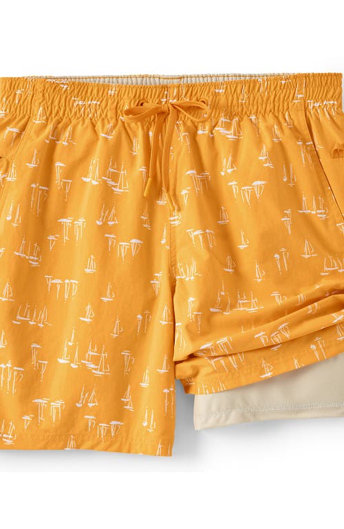 LANDS' END LANDS' END 7 INCH VOLLEY HYDROLINER SWIM TRUNKS