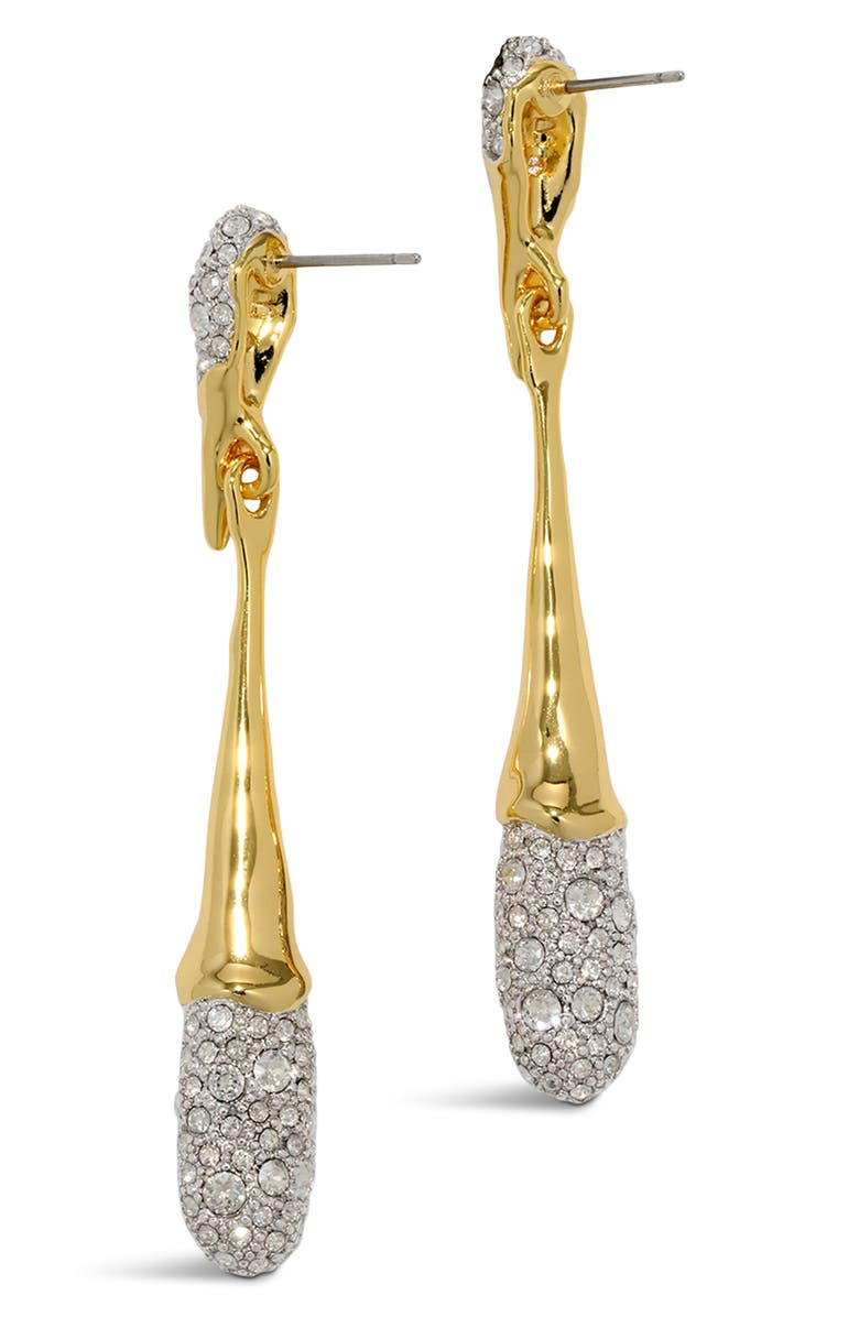 Alexis Bittar Solanales Crystal Pavé Teardrop Earrings, Alternate, color, Crystals