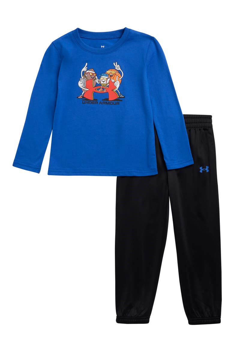 Kids' Long Sleeve Graphic T-Shirt & Joggers Set, Main, color, TEAM ROYAL