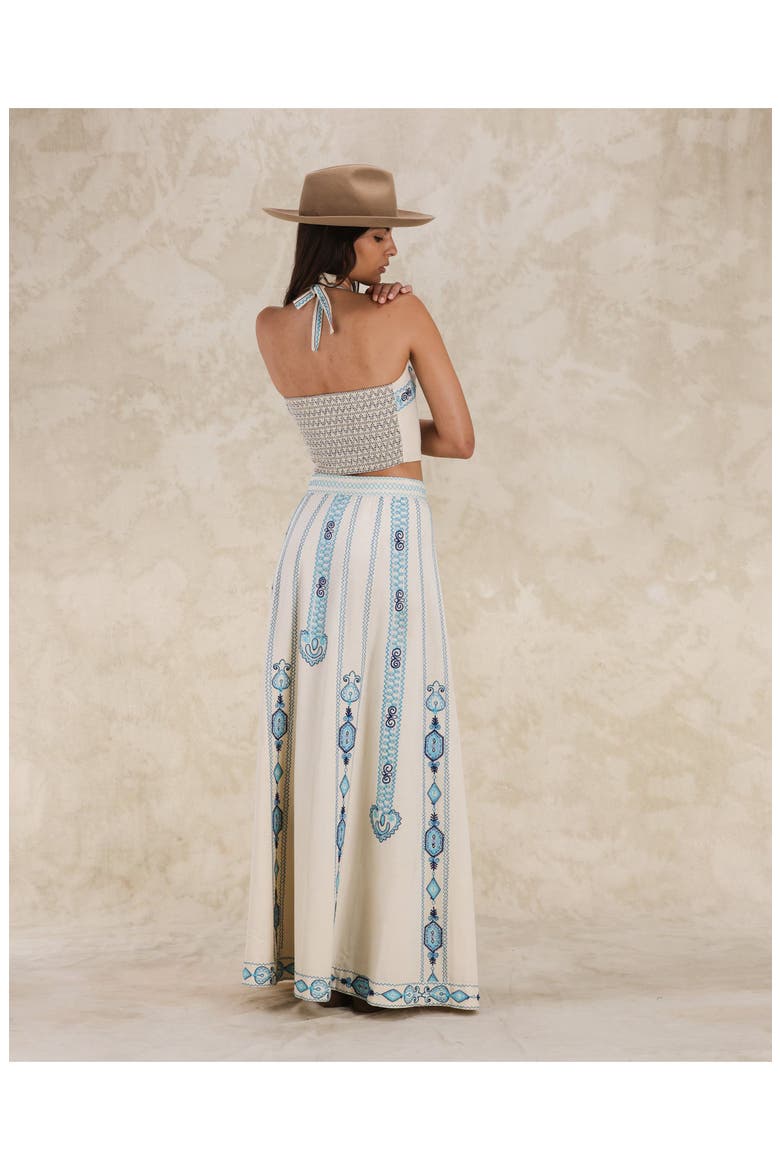 Aura Embroidered Top, Alternate, color, OFF WHITE