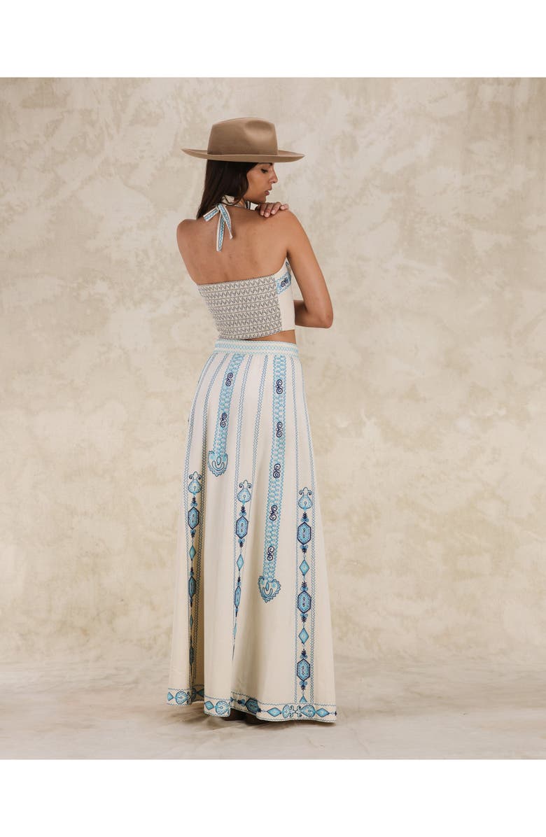 Fortela Aura Embroidered Top, Alternate, color, Off White