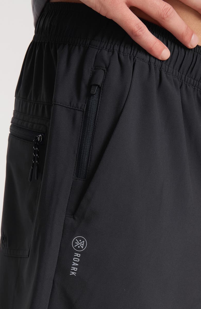 Roark Serrano 7 Drawstring Shorts, Alternate, color, Black