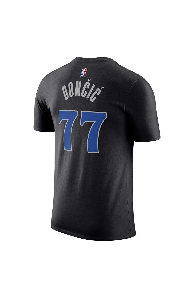Nike Men's Nike Luka Dončić Black Dallas Mavericks 2023/24 City Edition Name & Number T-Shirt, Alternate, color,