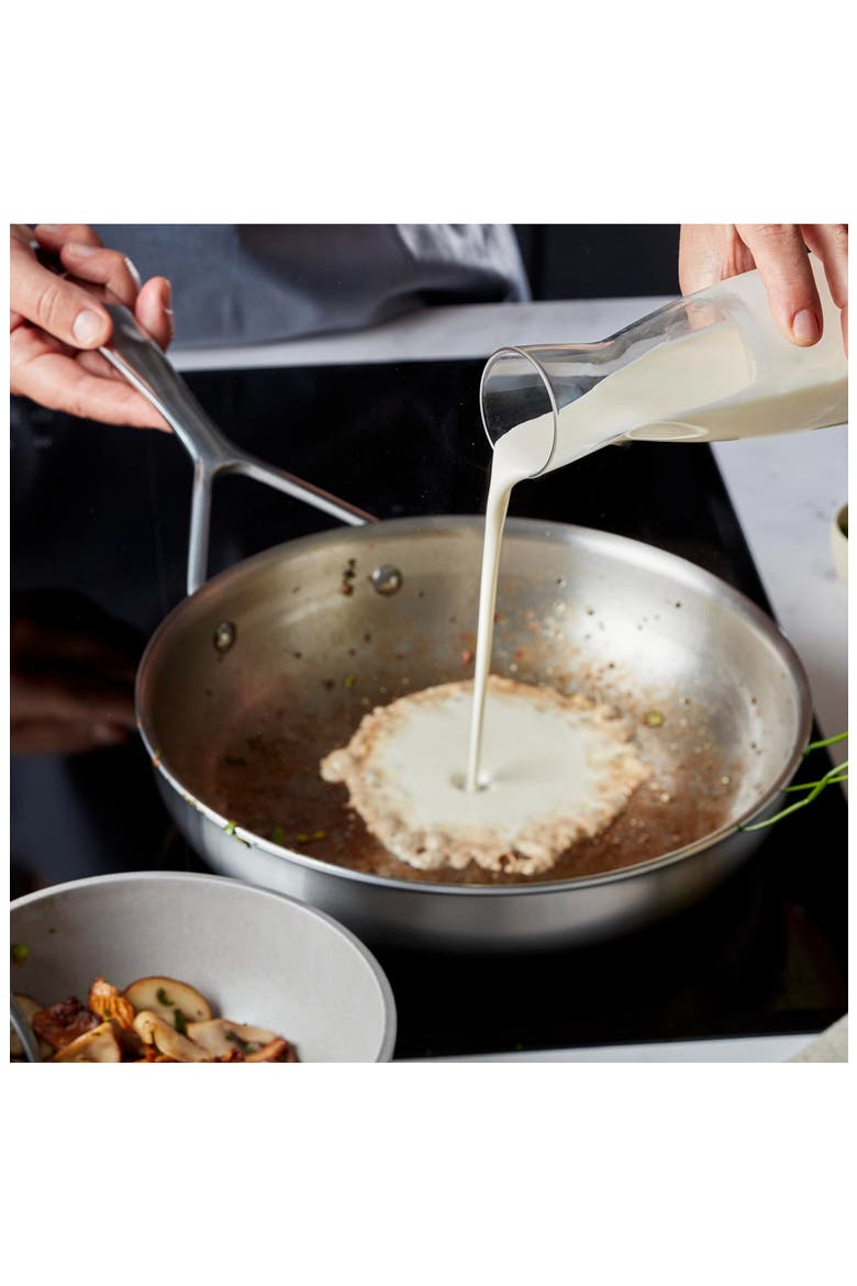 Essential 5-Ply 8-Inch Stainless Steel Frying Pan, Alternate, color, STAINLESS STEEL