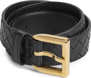 Bottega Veneta Cintura Intrecciato Leather Belt