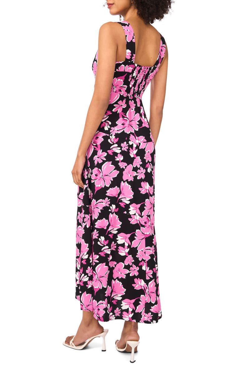 Vince Camuto Floral Tiered Maxi Dress, Alternate, color, Violet Blush