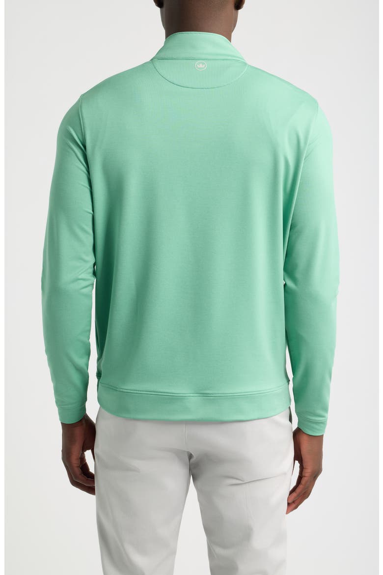 Perth Mélange Performance Quarter-Zip Pullover, Alternate, color, FRESH MINT