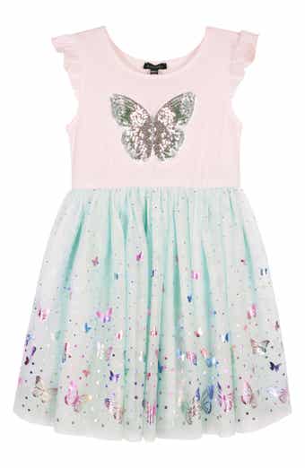 Zunie Kids' Sequin Butterfly Tutu Dress