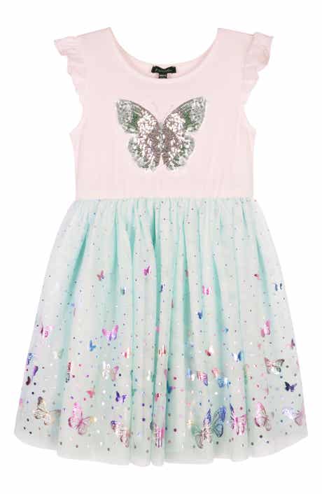 Zunie Kids' Sequin Butterfly Tutu Dress
