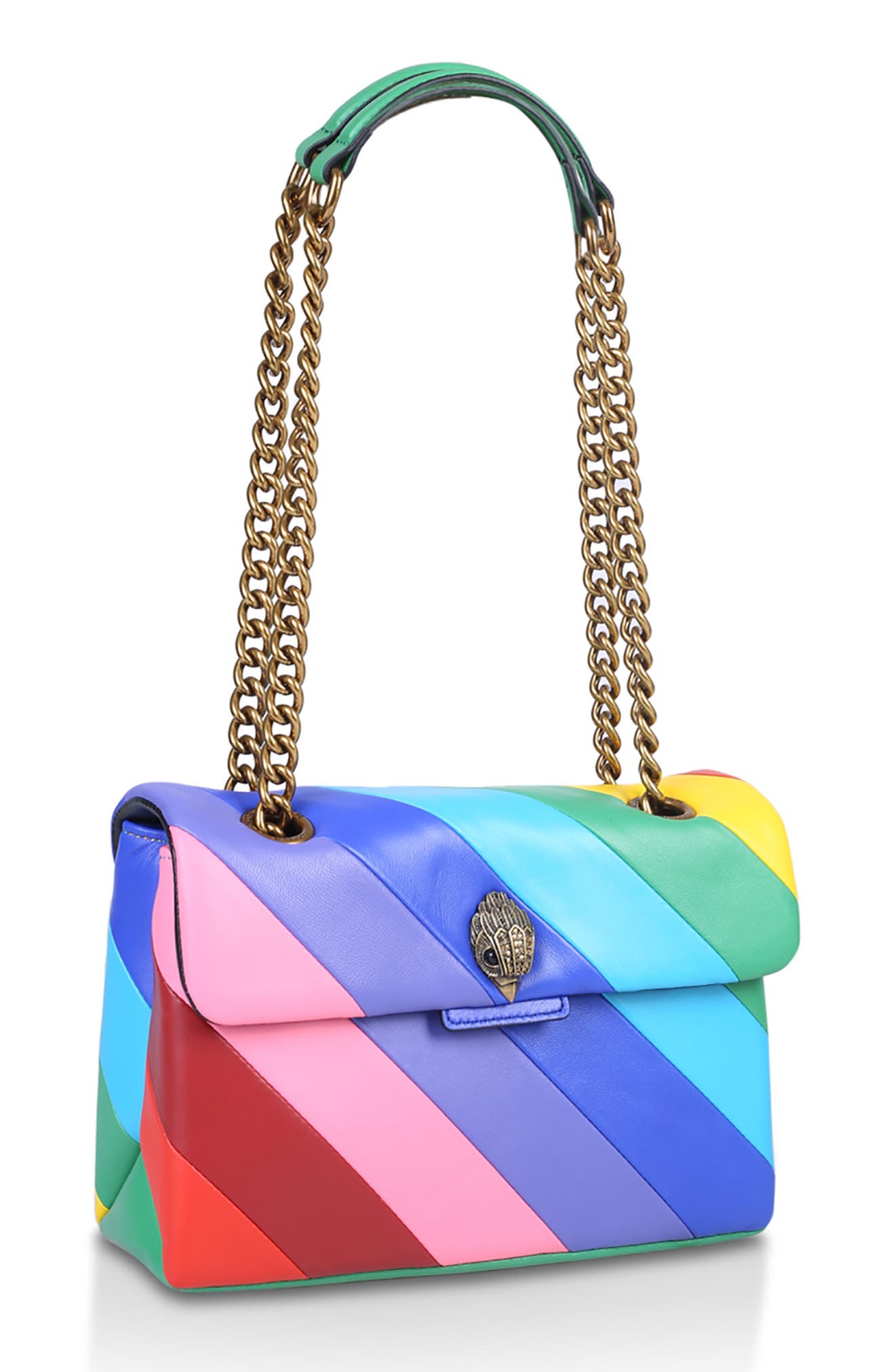 Kurt Geiger London Rainbow Shop Kensington Leather Crossbody Bag, Alternate, color, 