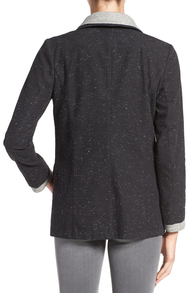 Treasure & Bond Treasure&Bond Tweedy Blazer with Removable Fleece Collar, Alternate, color, 