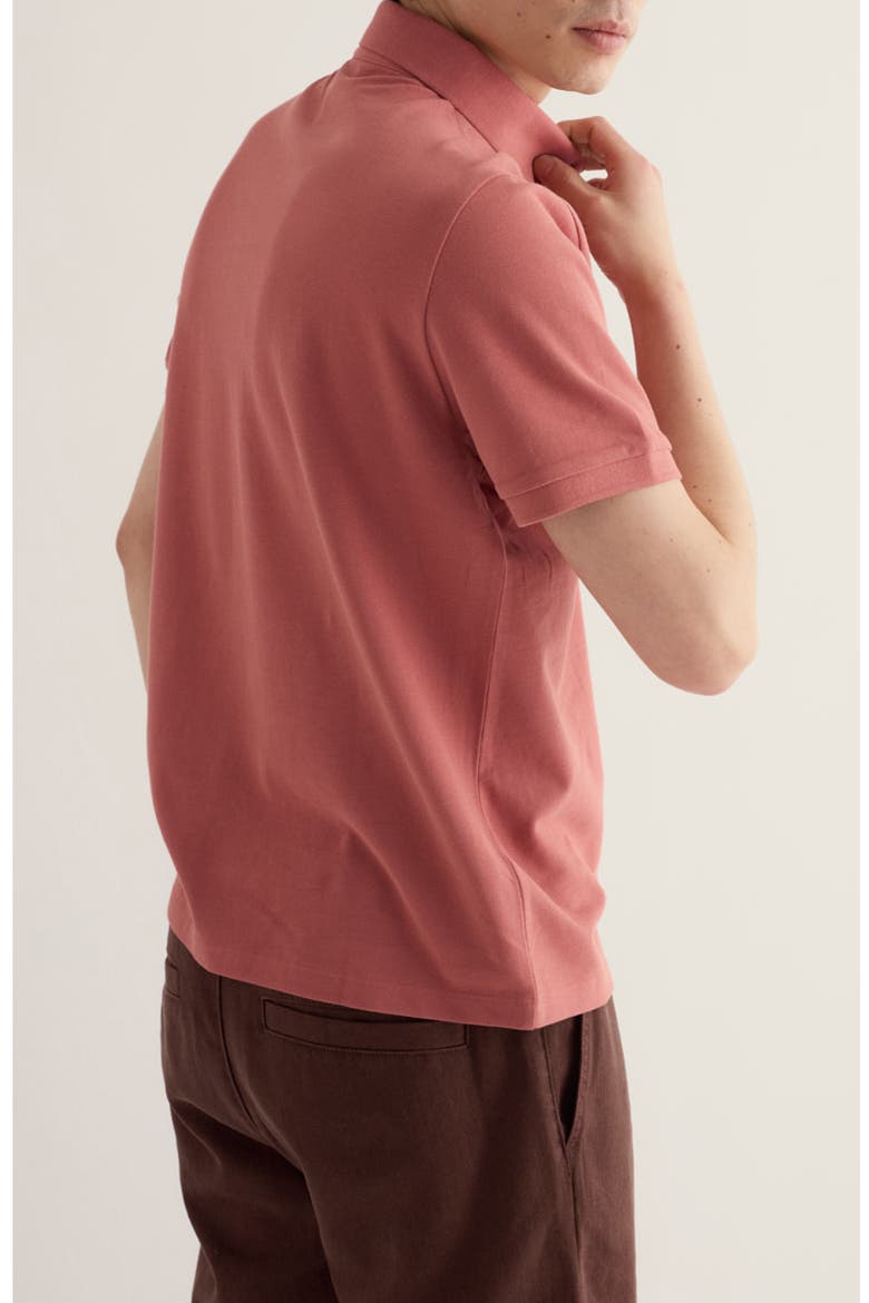 Balefire Organic Cotton Polo, Alternate, color, ROSE DEW