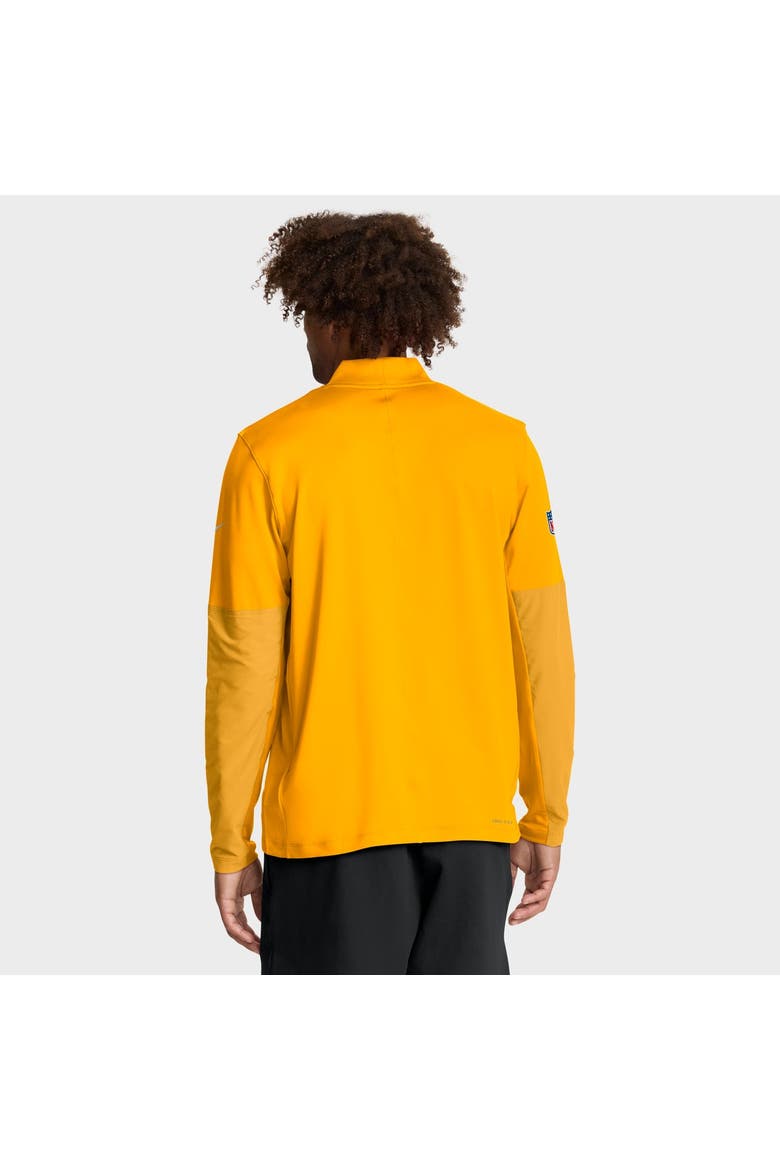 Men's Nike Gold Pittsburgh Steelers Sideline Dri-FIT Half-Zip Pullover, Alternate, color, Gold