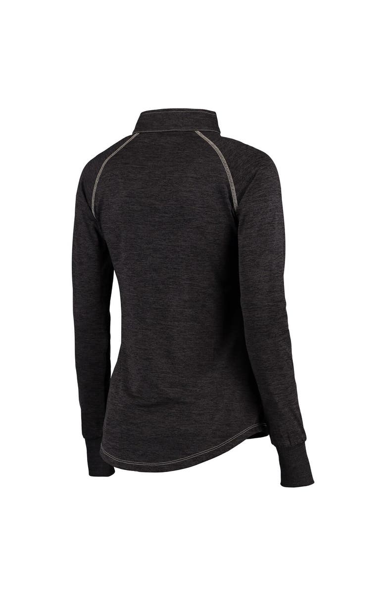 COLOSSEUM Women's Colosseum Black Army Black Knights Bikram Quarter-Zip Long Sleeve Jacket, Alternate, color, 