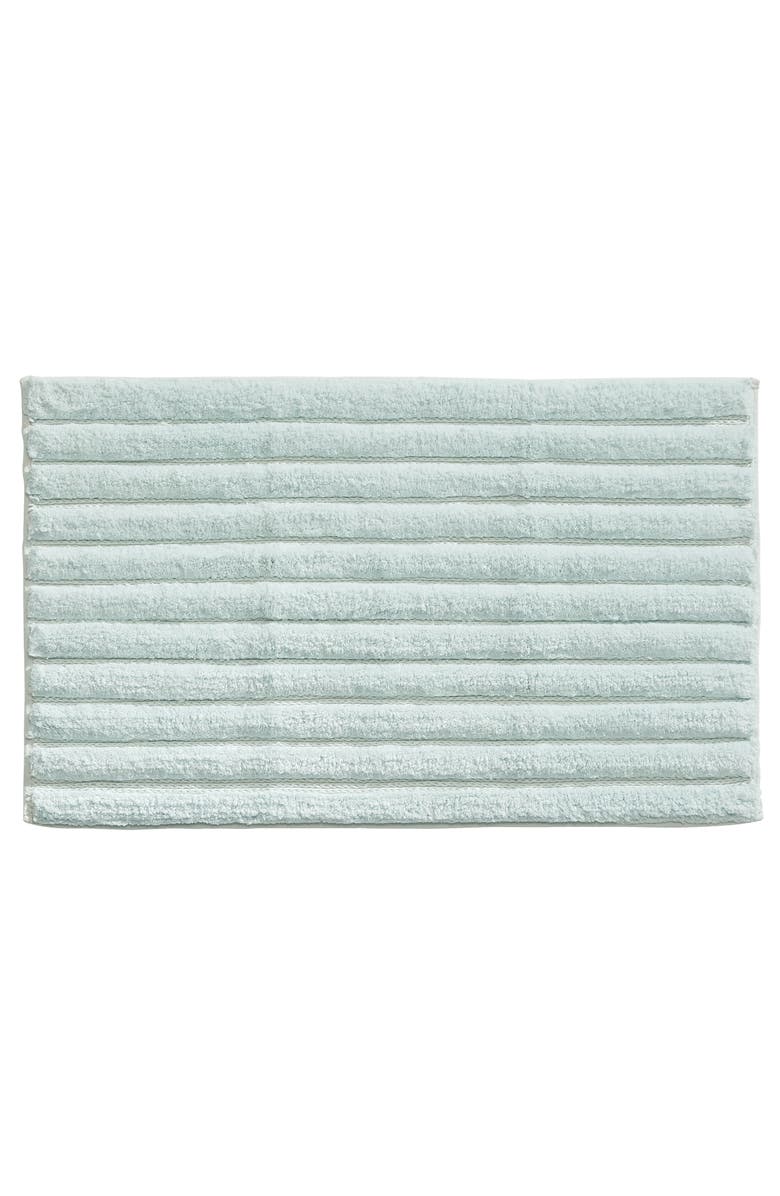 mDesign Cotton Spa Mat Rug for Bathroom, Varied Sizes, Set of 3 - Water Blue, Alternate, color, 