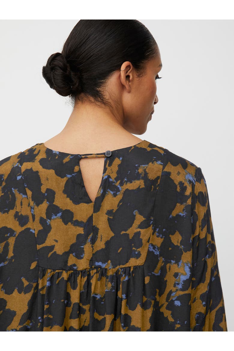 MaDurion 3/4 Sleeve Draped Blouse, Alternate, color, Breen