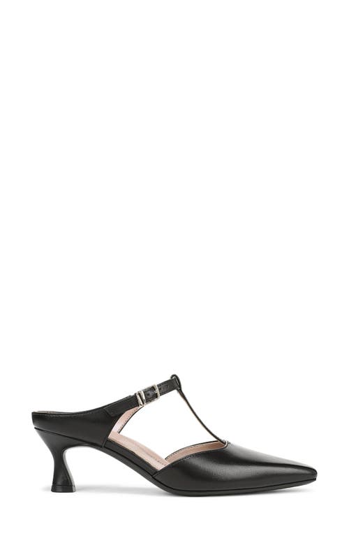 Naturalizer Gem T-strap Kitten Heel Mule In Black