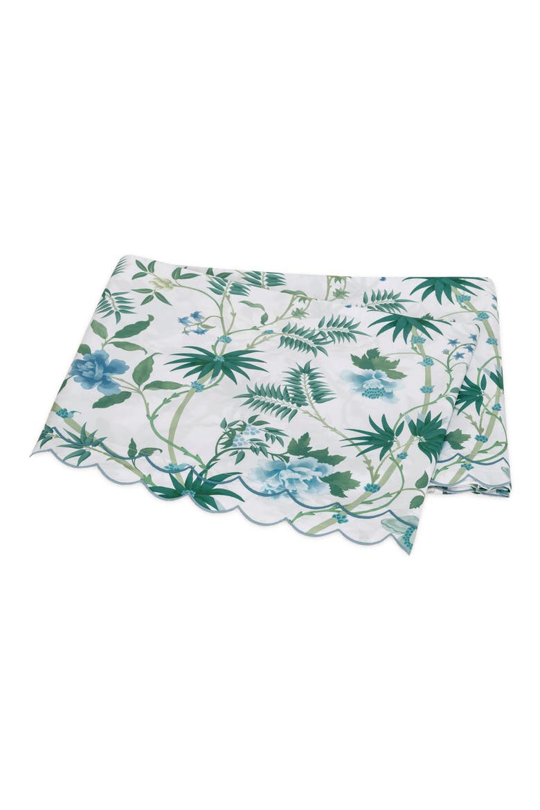 Palmyra 500 Thread Count Flat Sheet, Main, color, EMERALD