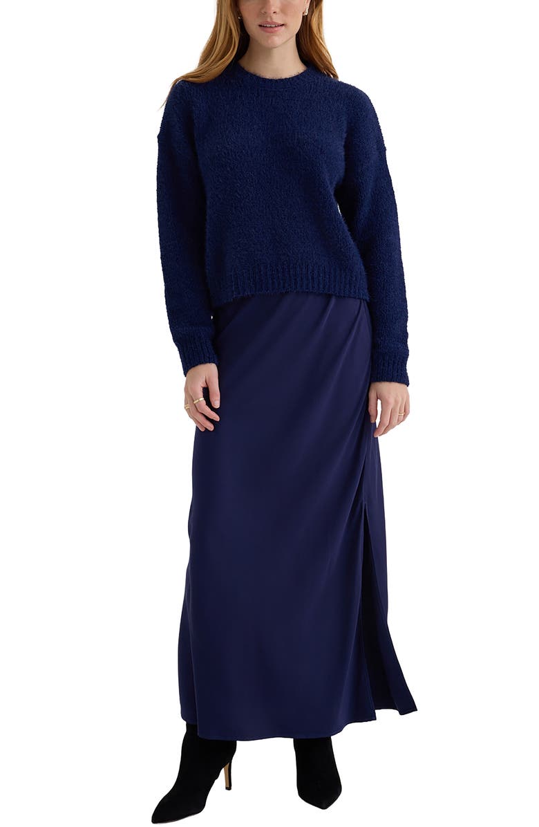 Bella Dahl Drop Shoulder Sweater, Alternate, color, Eclipse Blue