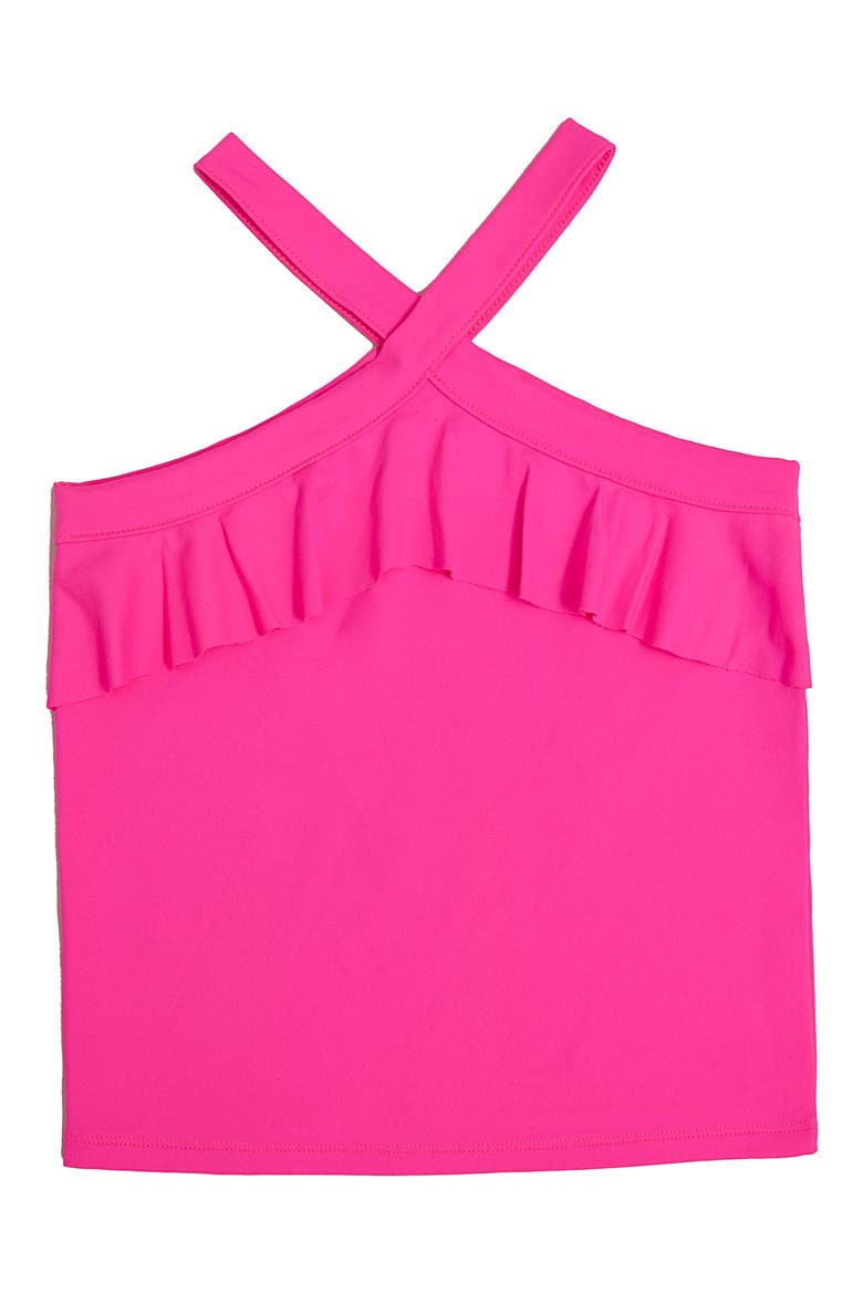 Kids' Ruffled Crossover Tank, Main, color, PINK