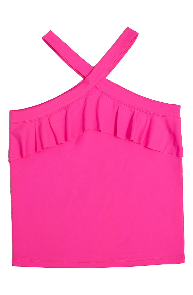 MIA New York Kids' Ruffled Crossover Tank, Main, color, Pink
