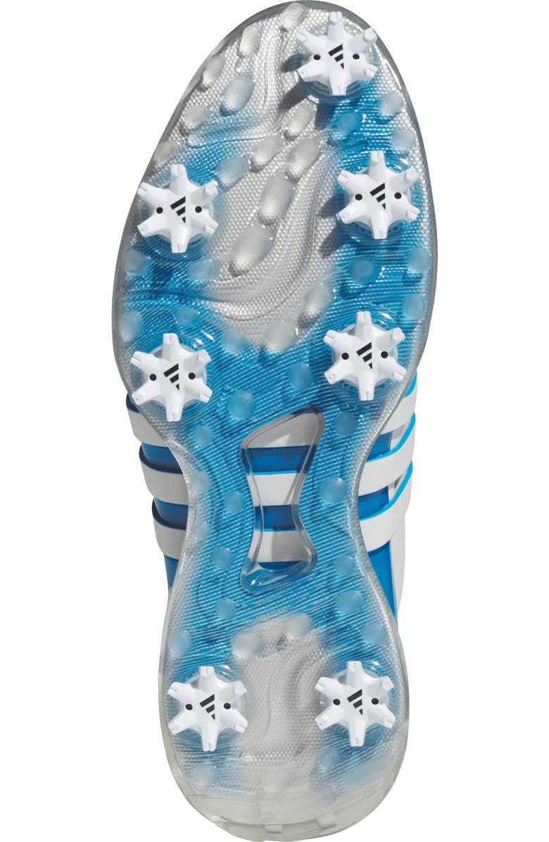adidas Tour360 24 Golf Shoe, Alternate, color, Grey/ Silver Metallic/ Blue