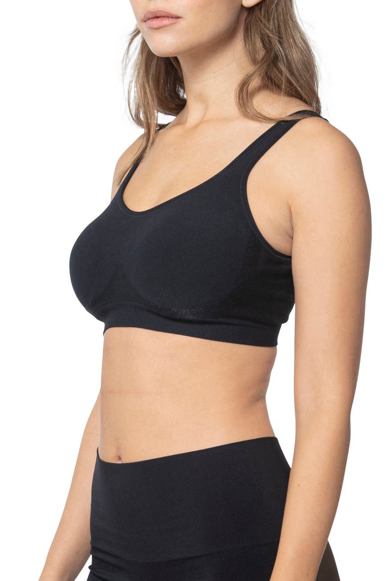 The Comfort Shaping Bra with Adjustable Straps, Alternate, color, Black