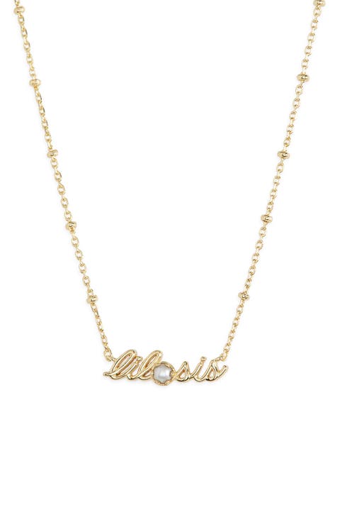 Lil Sis Freshwater Pearl Pendant Necklace