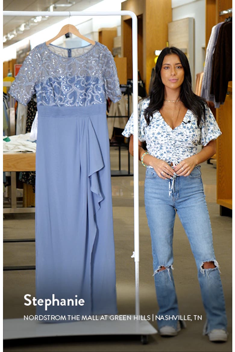 Meg Embellished Ruffle Gown video