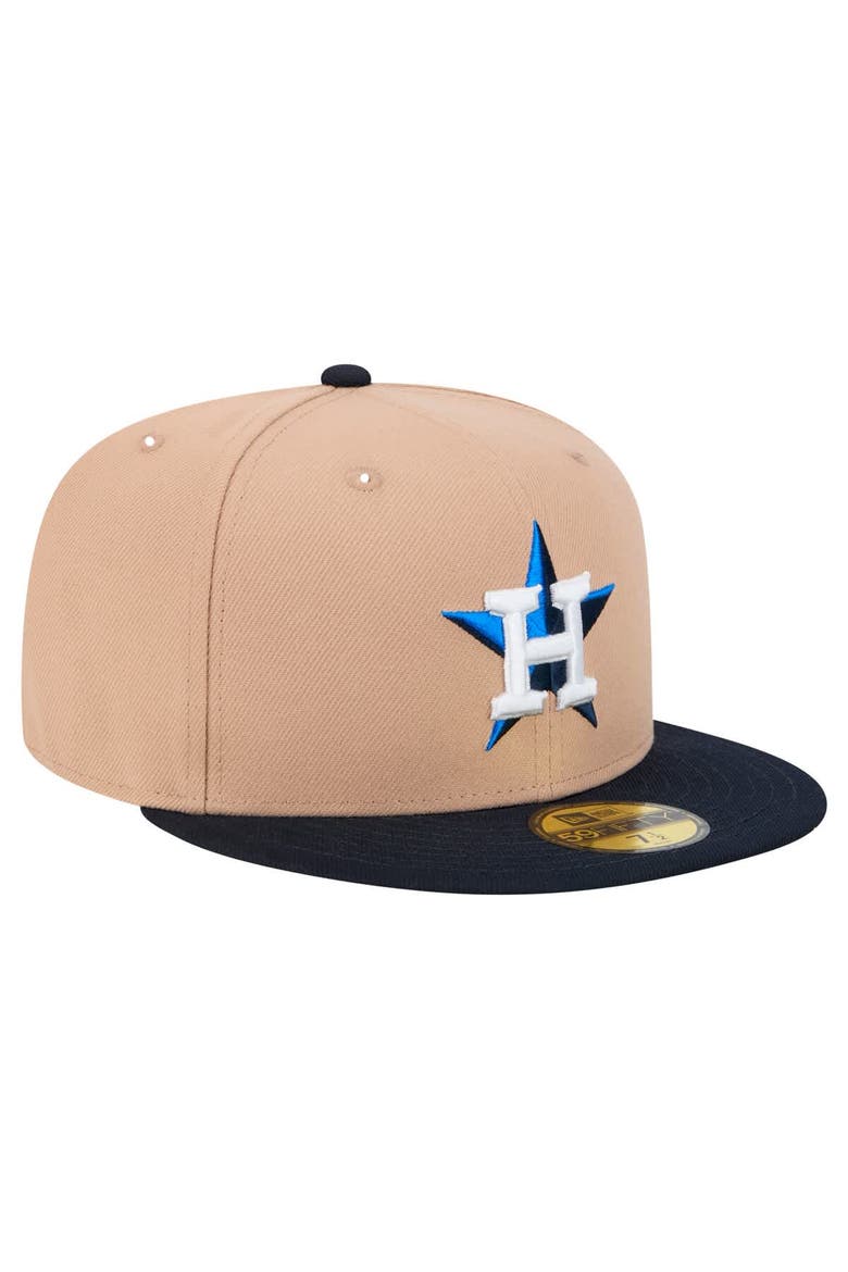Men's New Era Khaki Houston Astros 59FIFTY Fitted Hat, Alternate, color, Khaki