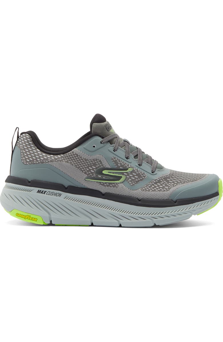 SKECHERS Max Cushioning Premier 2.0 - Vantage Running Shoe, Alternate, color, Grey/ Lime