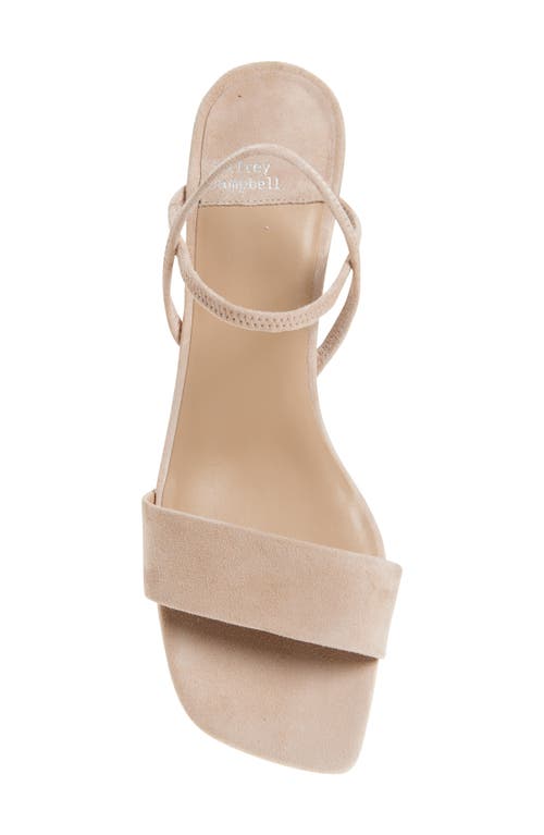 Jeffrey Campbell Adapt Ankle Strap Sandal In Beige Suede