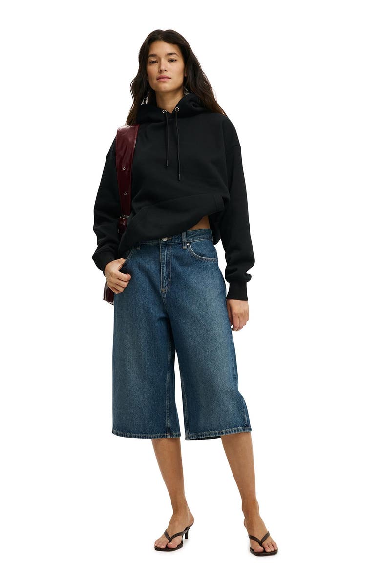 Cotton On Women's Premium Oversized Hoodie, Alternate, color, Black