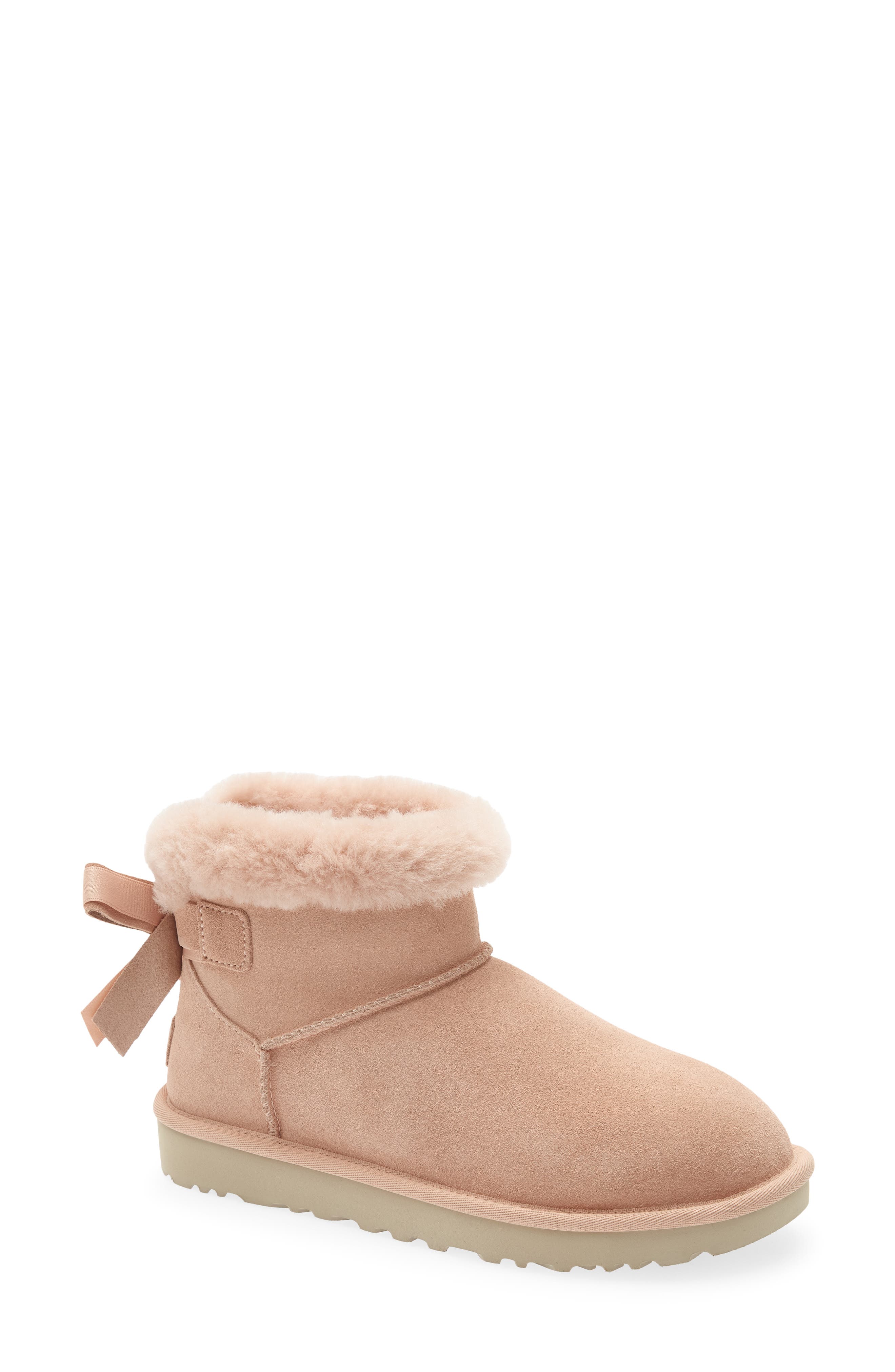 Mini Bailey Bow Faux Shearling Boot