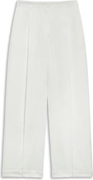 Theory City Pleated High Waist Wide Leg Pants