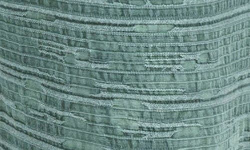 Pleasures Linear Cotton & Linen Wide Leg Pants In Forest Green
