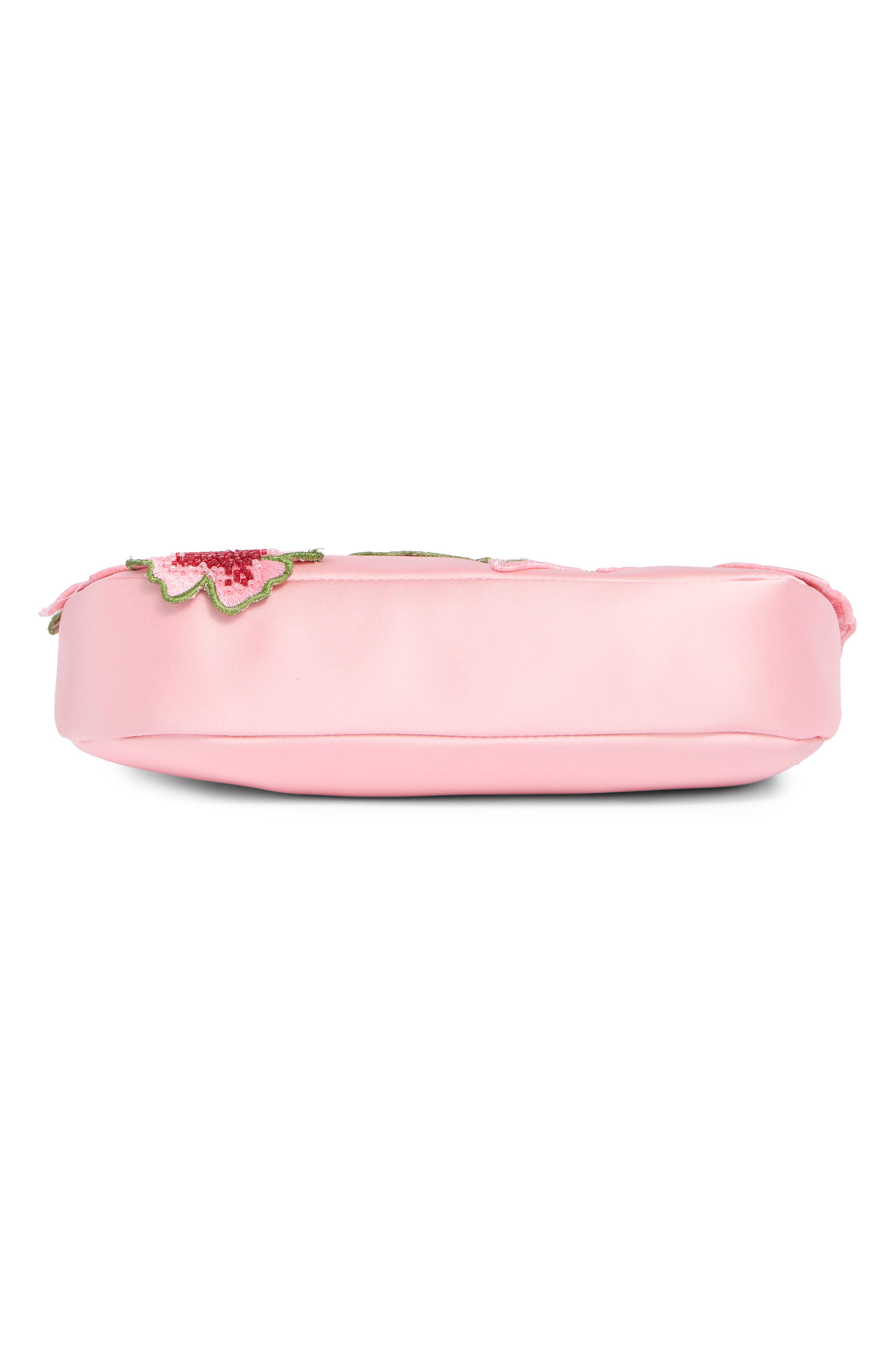 Leona Beaded Embellished Shoulder Bag, Alternate, color, PINK