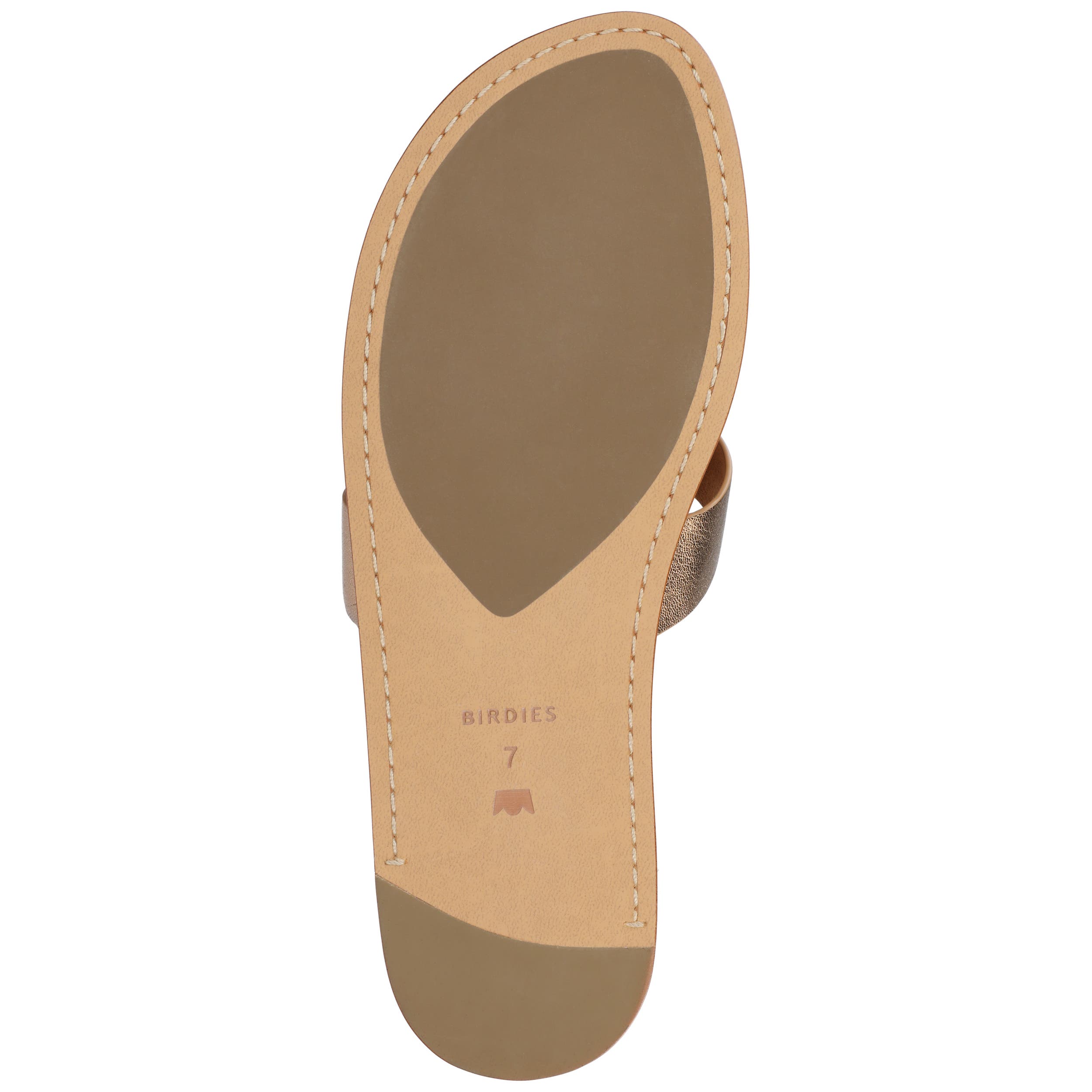 Birdies The Sunbird Sandals, Alternate, color, Vintage Gold Leather