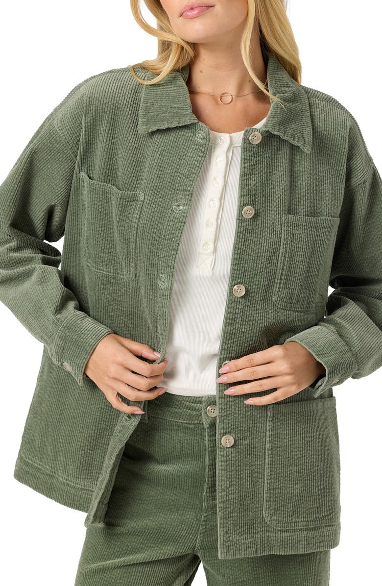 O'Neill Langford Corduroy Shacket, Alternate, color, Sea Spray