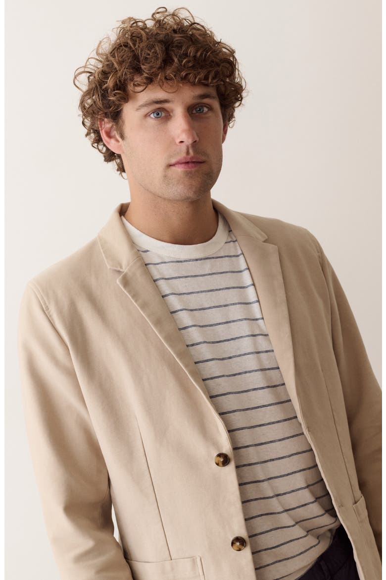 Flex Terry Blazer, Alternate, color, DARK KHAKI
