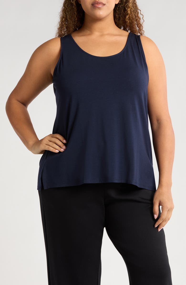 Eileen Fisher Scoop Neck Tank, Main, color, 